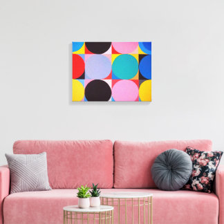 Abstrakte Bauhaus-Geometrie-Kunst Leinwanddruck