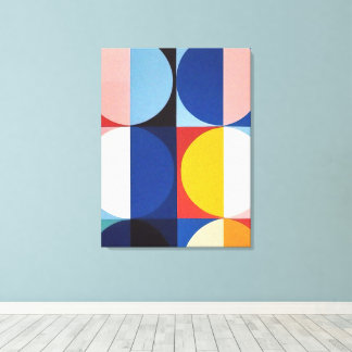 Abstrakte Bauhaus Geometrie Leinwanddruck