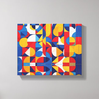 Abstrakte Bauhaus Geometrie Leinwanddruck
