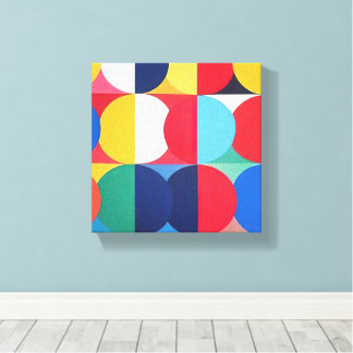 Abstrakte Bauhaus Geometrie Leinwanddruck