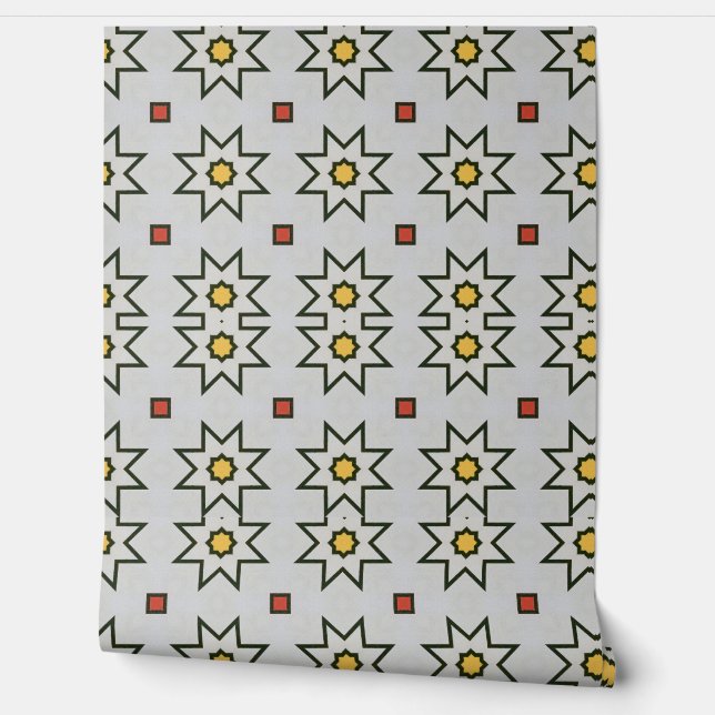 abstrakte Bäume und Holzkunst Tapete (Abrollen)