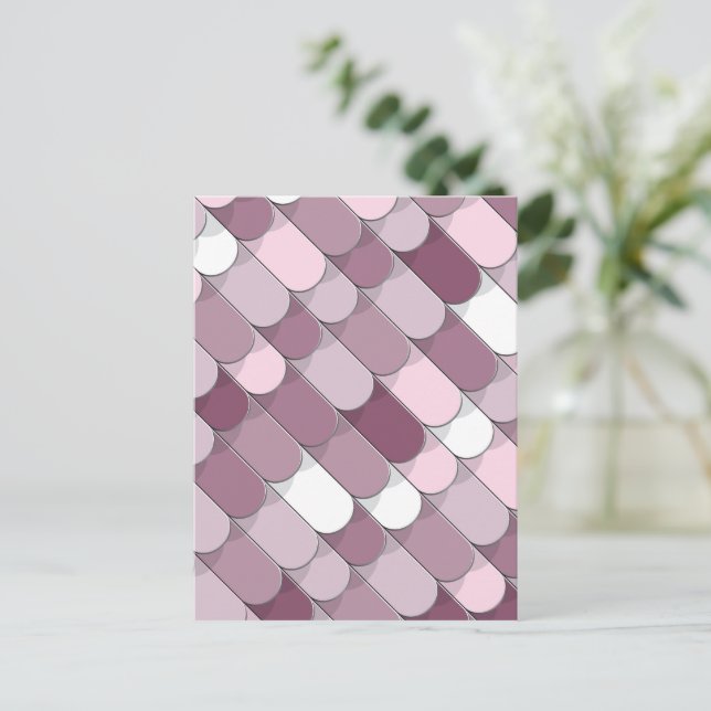 Abstrakte Bauweise (Fliesen) 2 Postkarte (Stehend Vorderseite)