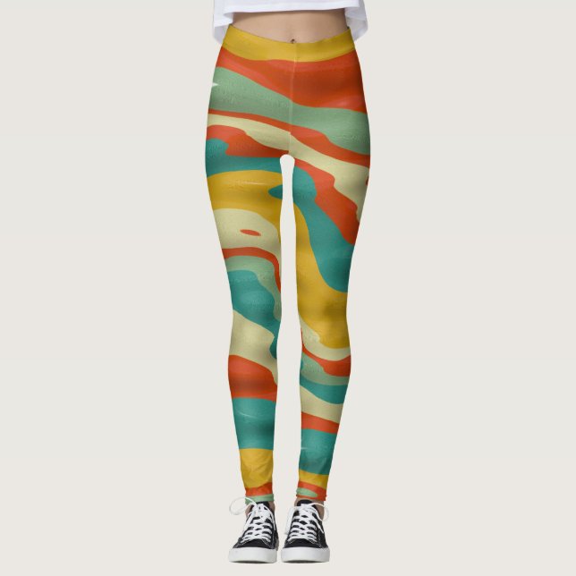 Abstrakte Bauweise Leggings (Vorderseite)