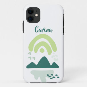 Abstrakte Bergsee-Szene Personalisiert Case-Mate iPhone Hülle