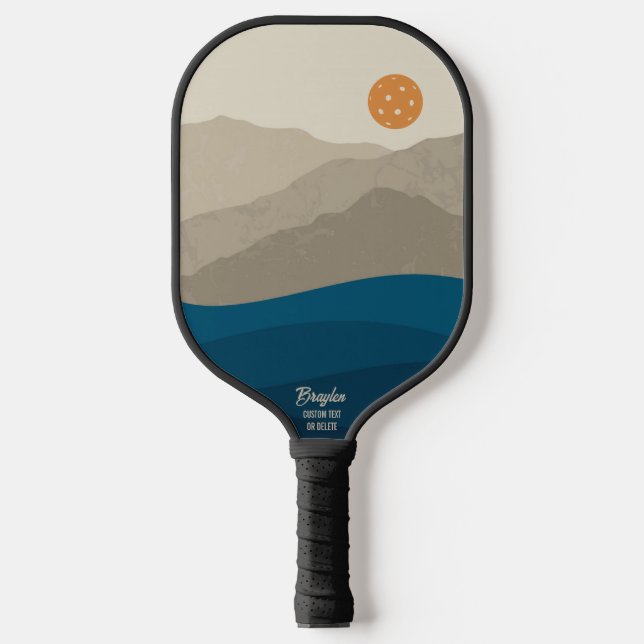 Abstrakte Bergwelt Pickleball Pickleball Schläger (Vorderseite)