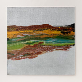 Abstrakte Bergwelt Puzzle