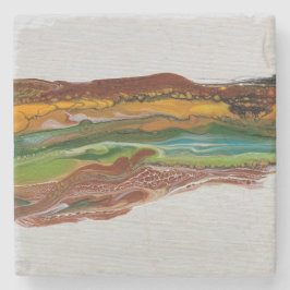 Abstrakte Bergwelt Steinuntersetzer