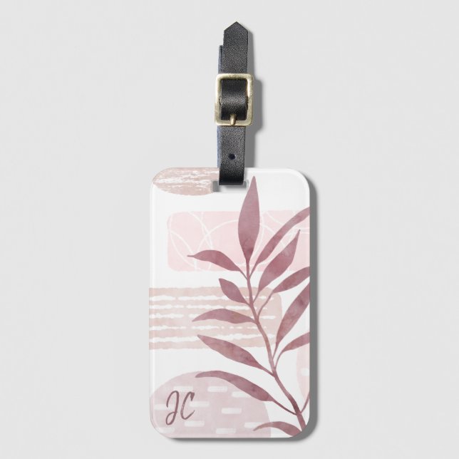 Abstrakte, beruhigende Formen Gepäckanhänger (Vorderseite Vertikal)