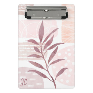 Abstrakte, beruhigende Formen Mini Klemmbrett