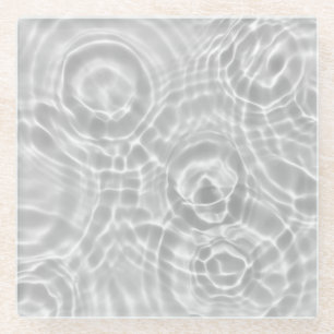 Abstrakte Beschaffenheit der Wasseroberfläche Glasuntersetzer