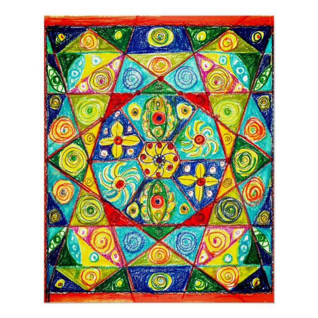 Abstrakte Bestellung Poster (Vorderseite)