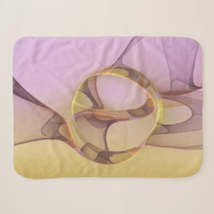 Abstrakte Bewegungen Moderne Pinke Goldene Fraktal Sherpadecke