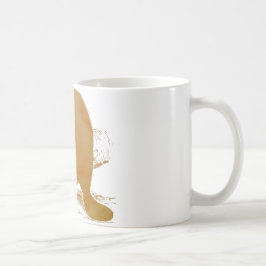 Abstrakte Biber Silhouette Tasse