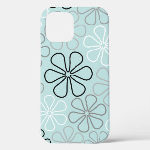 Abstrakte Big Blume Konturen BWG+Duck Egg Blue Case-Mate iPhone Hülle