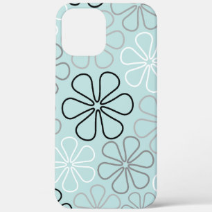 Abstrakte Big Blume Konturen BWG+Duck Egg Blue Case-Mate iPhone Hülle