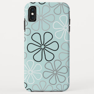 Abstrakte Big Blume Konturen BWG+Duck Egg Blue Case-Mate iPhone Hülle