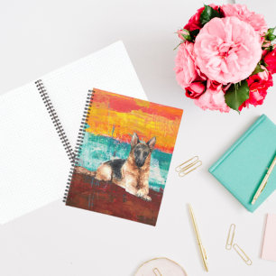 Abstrakte Bilderbroschüre Notizbuch