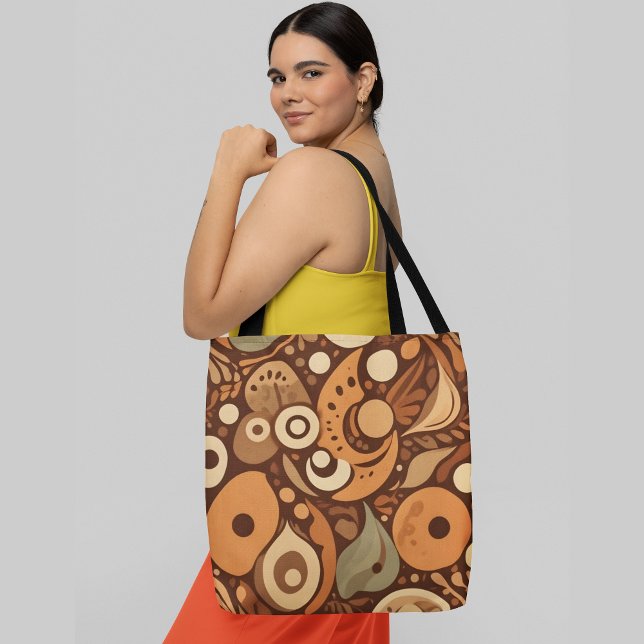 Abstrakte Bio Formen und Muster in warmer Erde (Von Creator hochgeladen)