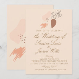 Abstrakte Bio geometrische Erdformen Einladung