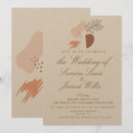 Abstrakte Bio geometrische Formen Einladung