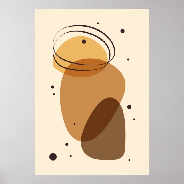 Abstrakte Bio Kunstwerke Poster (Vorne)
