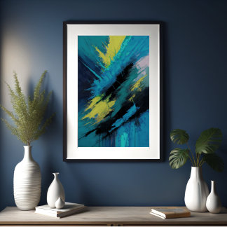 Abstrakte Bio Malerei 2:3 Poster