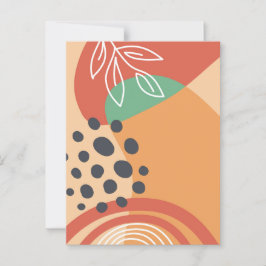 Abstrakte Bio moderne Kunst Postkarte