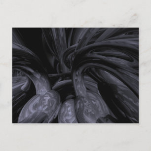 Abstrakte Black Out Postkarte