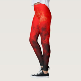 Abstrakte Blähdrossel Leggings