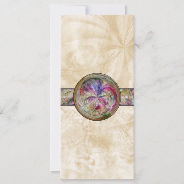 Abstrakte Blase Mandala mit Ribbon (Vorderseite)