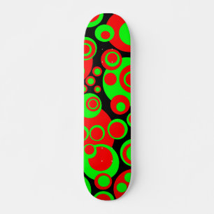 Abstrakte Blasen 01 - Retro Skateboard