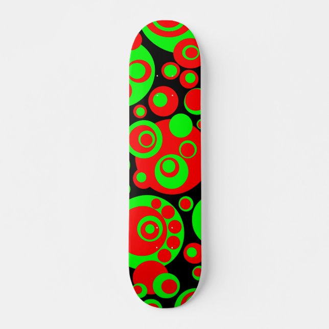 Abstrakte Blasen 03 Skateboard (Vorne)