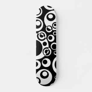 Abstrakte Blasen 04 - B/W Skateboard