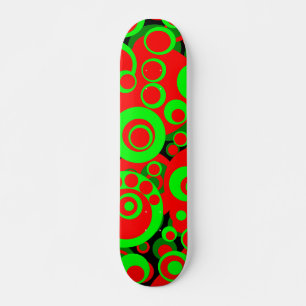 Abstrakte Blasen 05 - Retro Skateboard