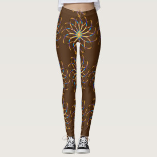 abstrakte blasse Blume Leggings