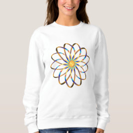 abstrakte blasse Blume Sweatshirt
