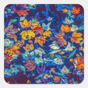 abstrakte Blätter Aufkleber