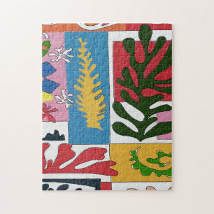 Abstrakte Blätter, beeindruckender Stil Puzzle