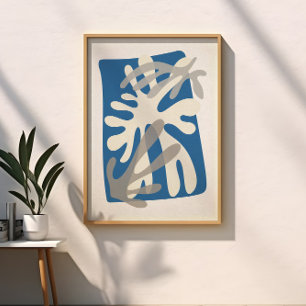 Abstrakte Blätter Moderne Kunst Inspiriert Poster