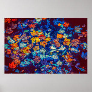 abstrakte Blätter Poster