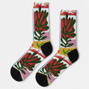 Abstrakte Blätter Socken