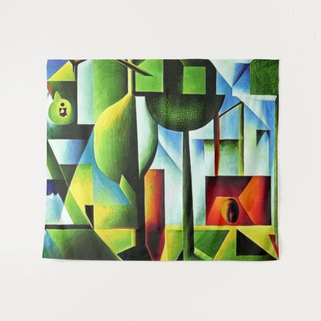 Abstrakte Blätter Wandteppich (Vorderseite (Horizontal))