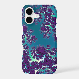 Abstrakte Blau Grün Lila Fraktal iPhone 6 Plus