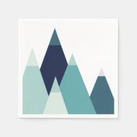 Abstrakte blaue Berge. Moderne geometrische Navy