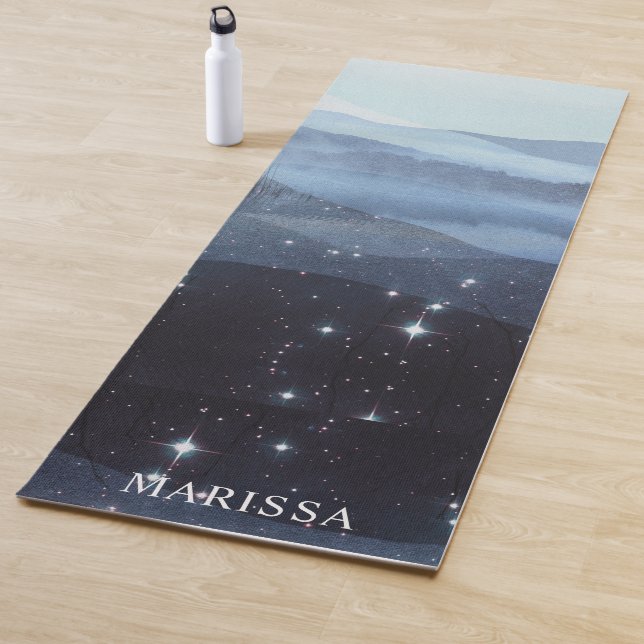 Abstrakte Blaue Berge Personalisiert Yogamatte (Beispiel)