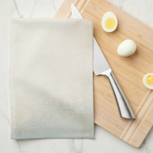 Abstrakte blaue Creme und Goldkunst Geschirrtuch