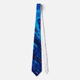 Abstrakte blaue Galaxie Krawatte