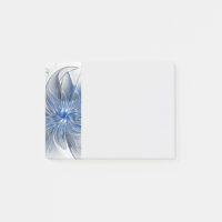 Abstrakte blaue graue Wasserfarbe-Fraktal-Kunst-Bl