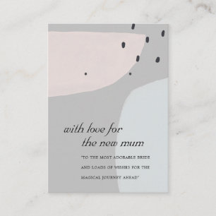 ABSTRAKTE BLAUE GRAY NEUE MUM GIFT EARRING-ANZEIGE PLATZKARTE