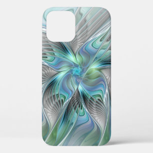 Abstrakte Blaue Grüne Schmetterling-Fantasy-Frakta Case-Mate iPhone Hülle